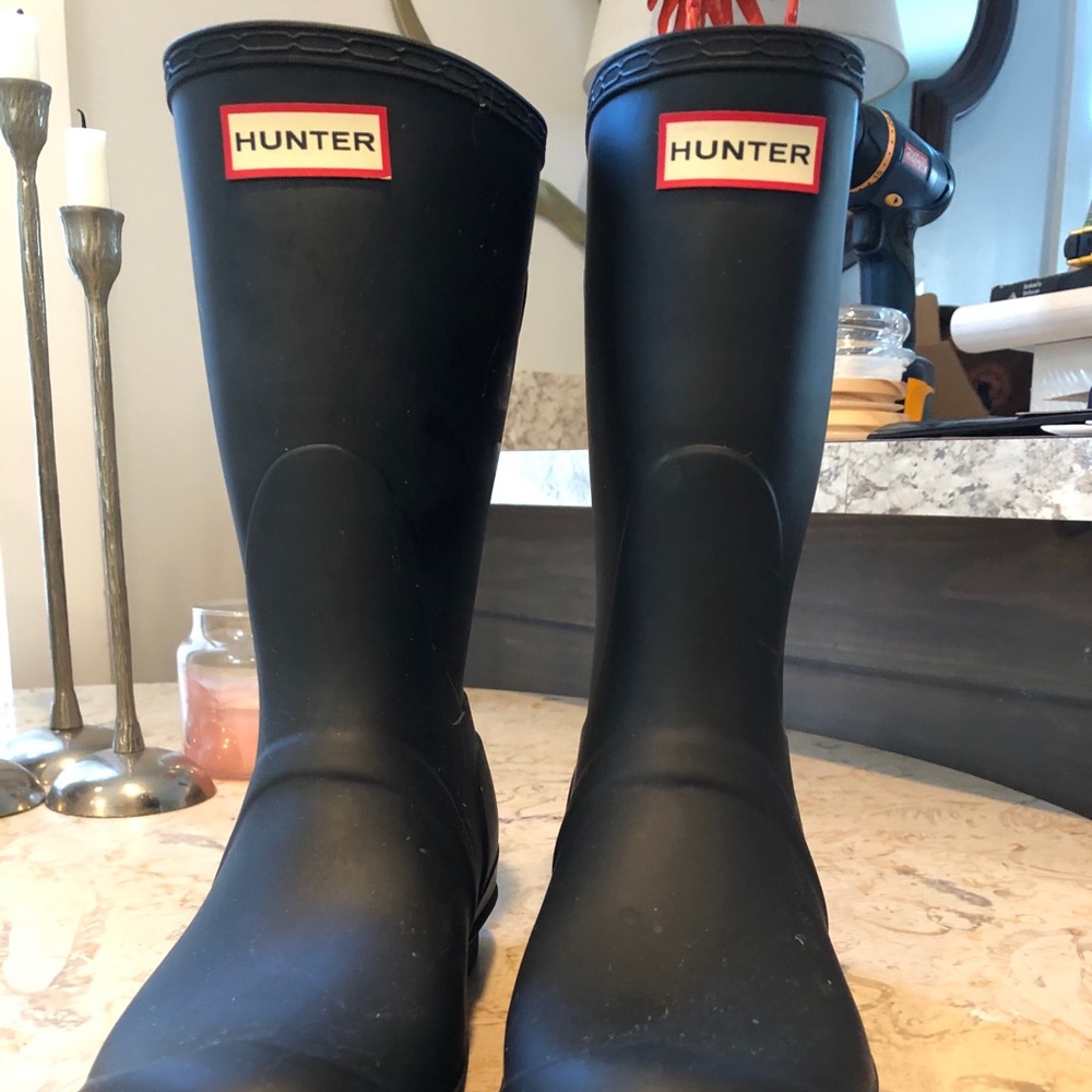 Hunter Short Matte Adj Calf Boots